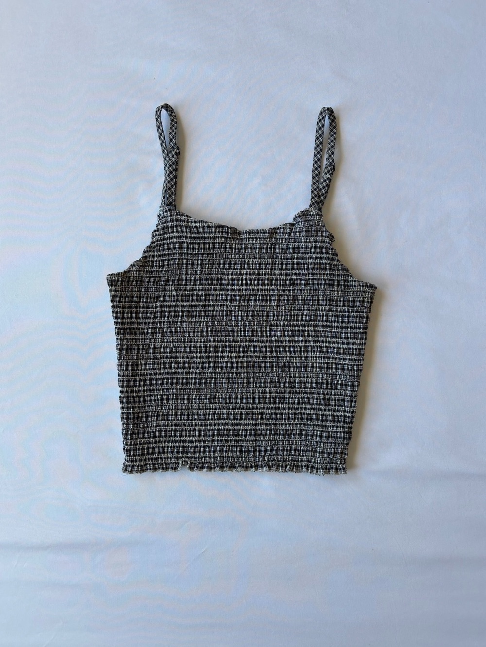 Navy & white fitted Brandy Melville tank